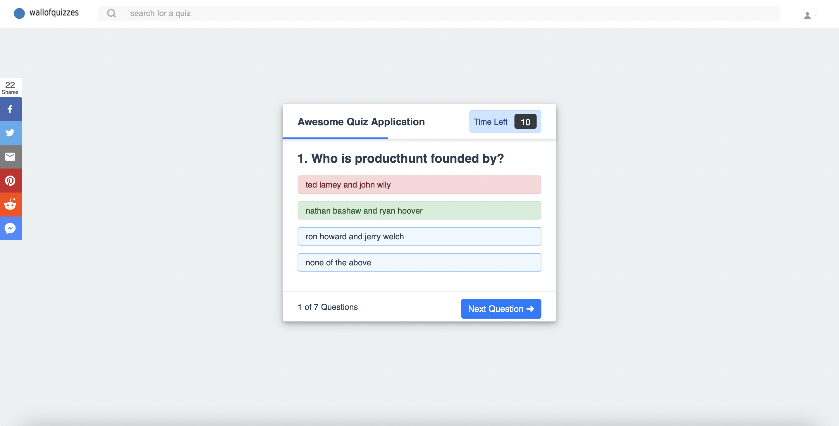 wallofquizzes gallery image