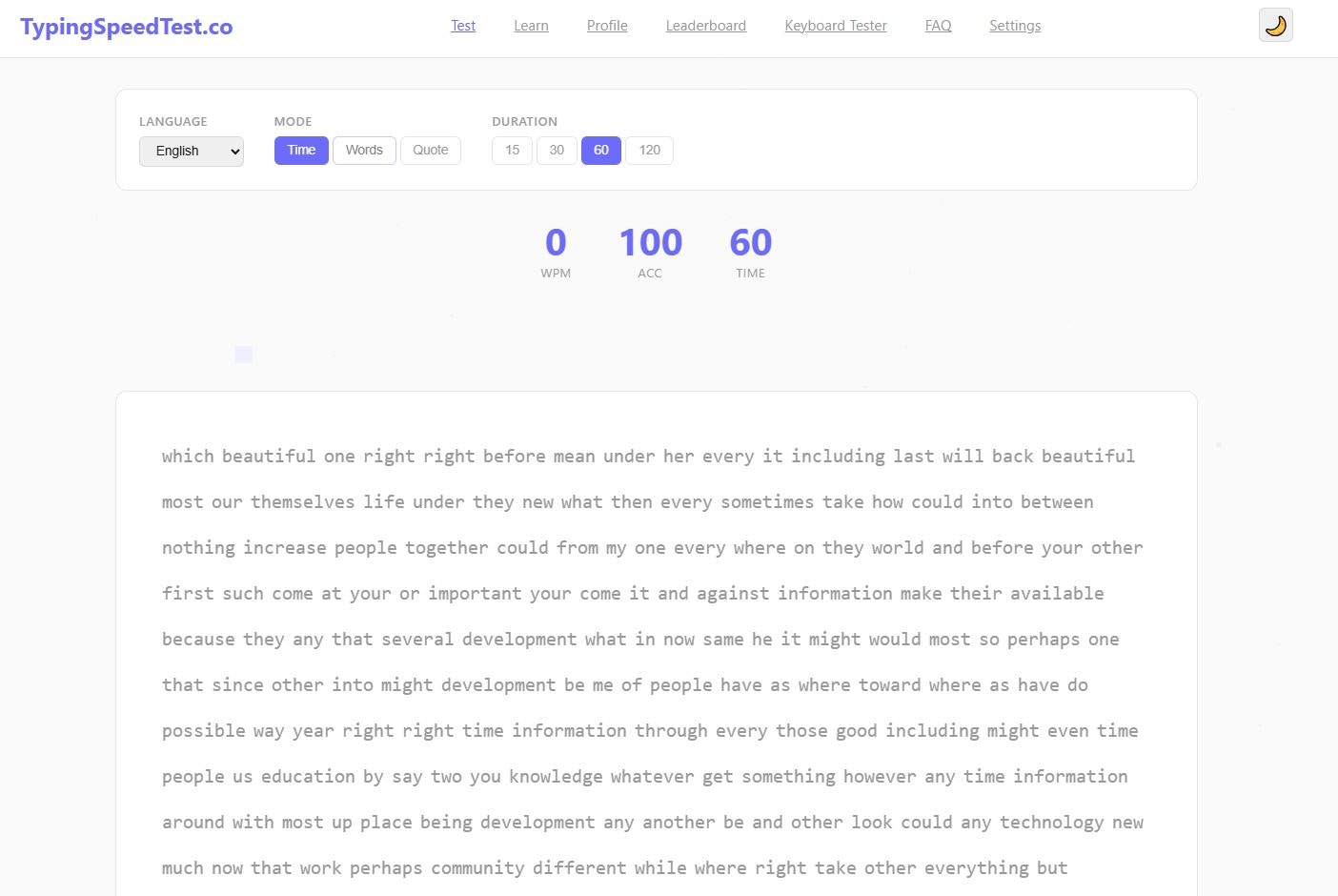 Type Master - Main screenshot showing features and interface