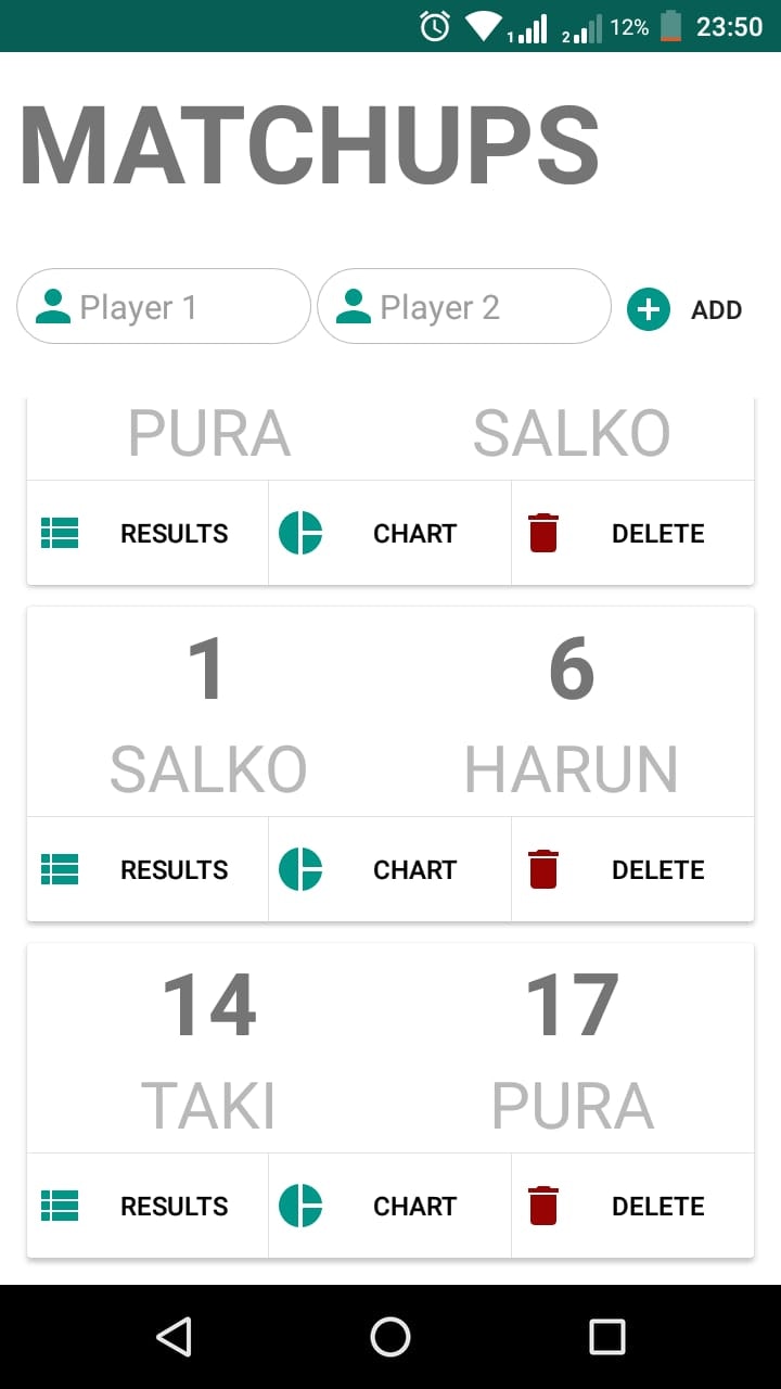 MATCHUPS - Pocket Scoreboard gallery image