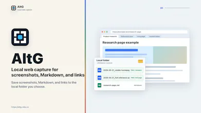 AltG - Web Page Screenshots & Markdown gallery image