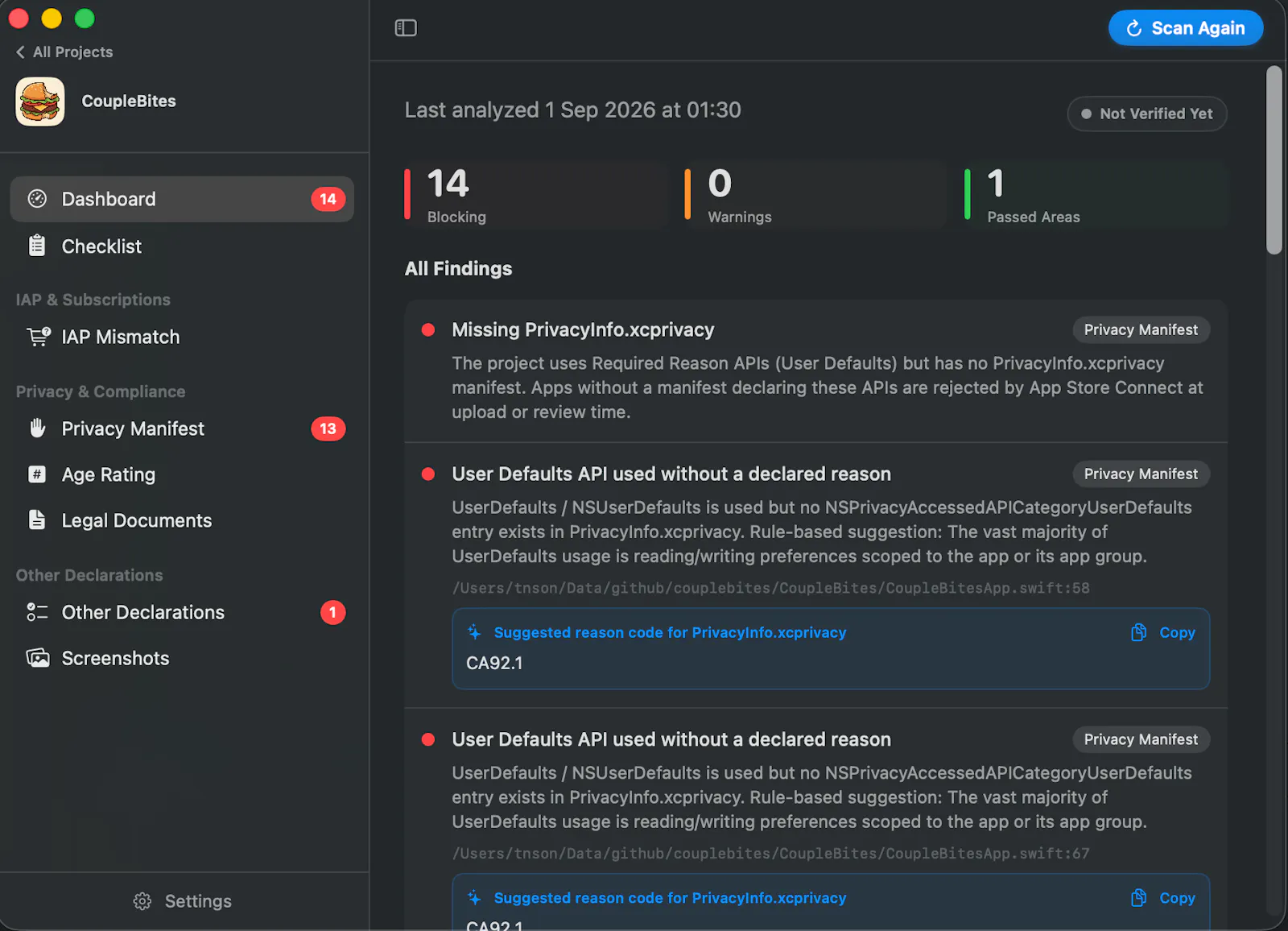 ShipCheck screenshot 2