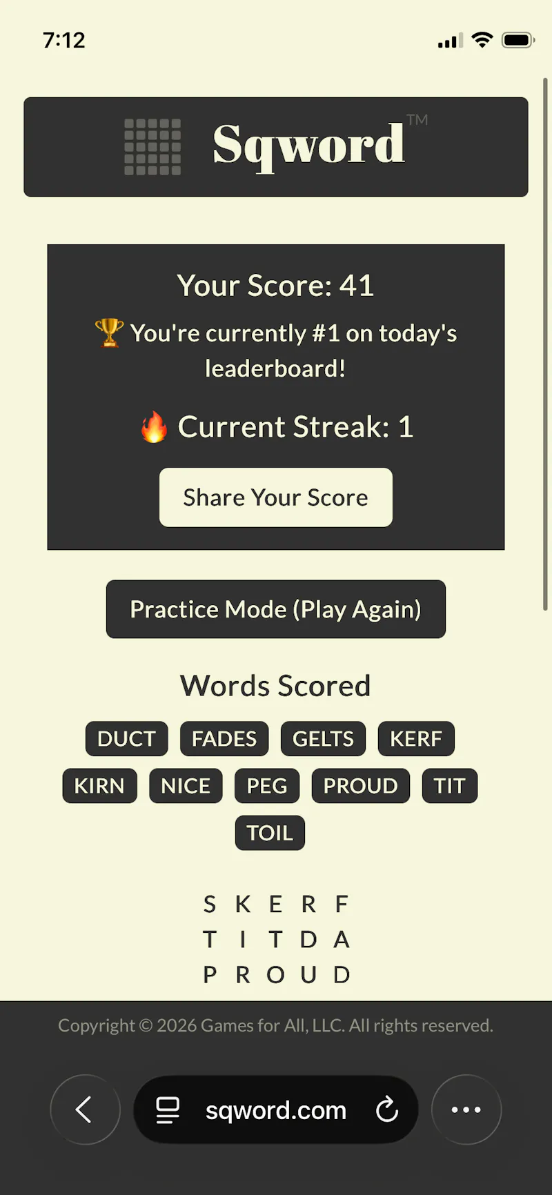 Sqword screenshot 1
