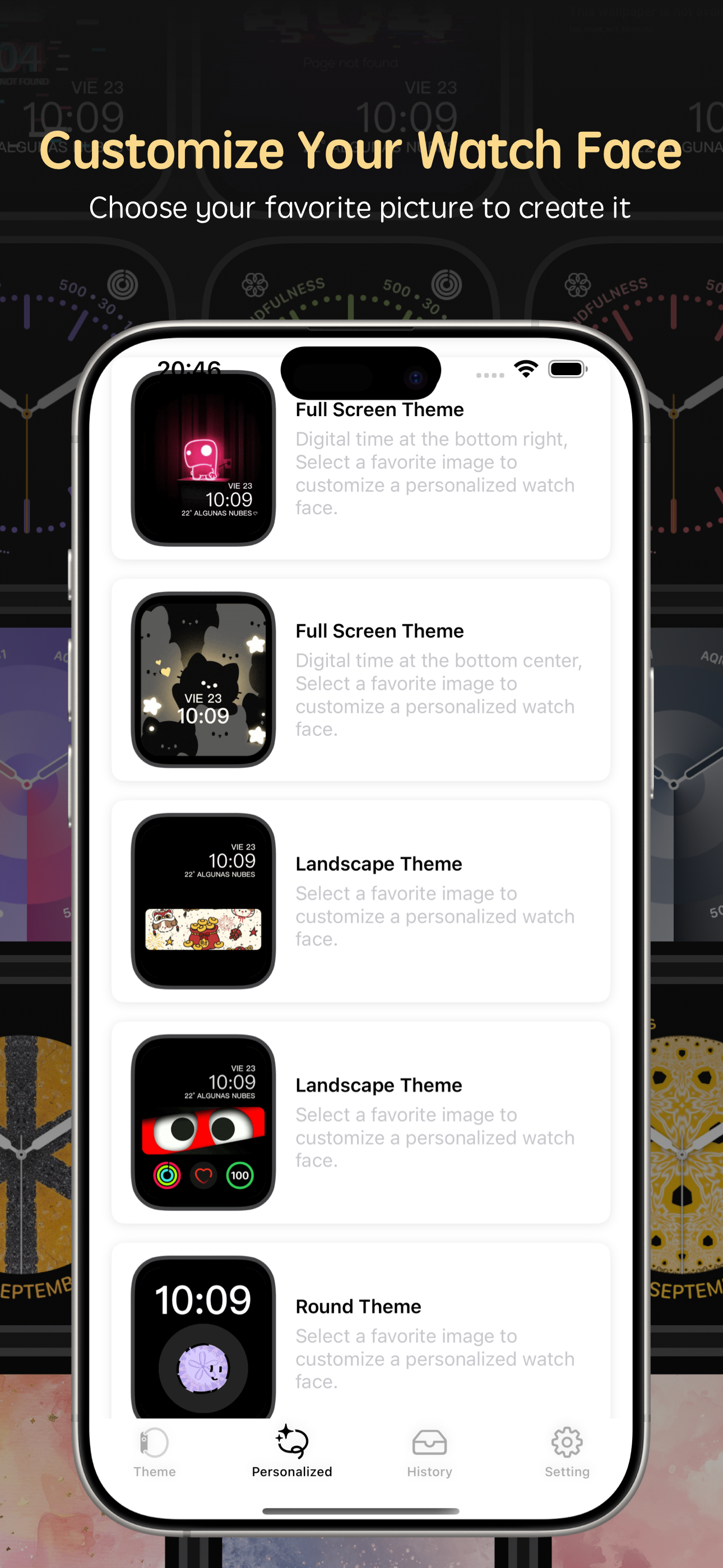 وسائط Watchtheme - يتيح للمستخدمين تخصيص وجوه الساعة وتخصيص العروض. 2