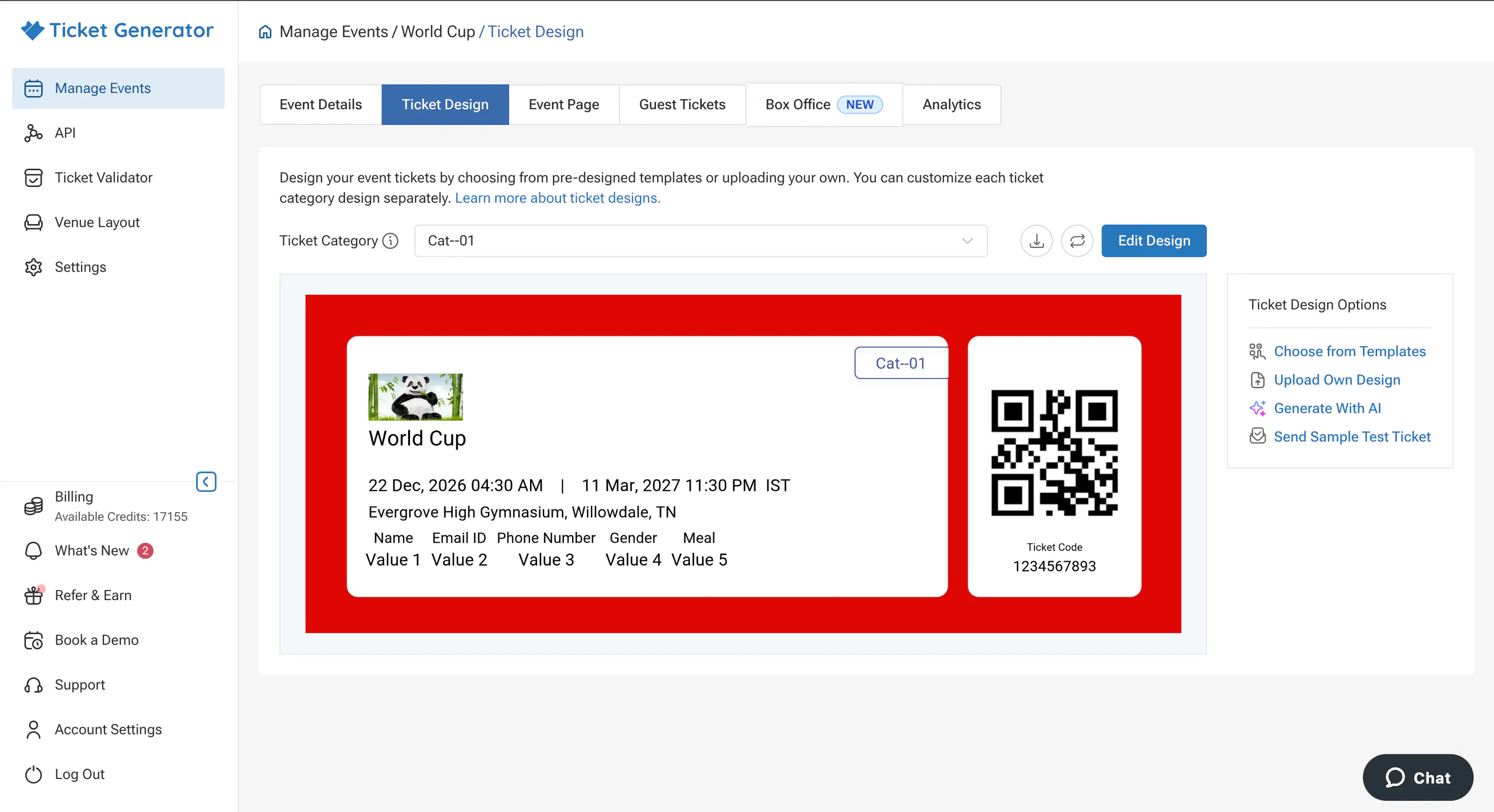 TIcket Generator gallery image