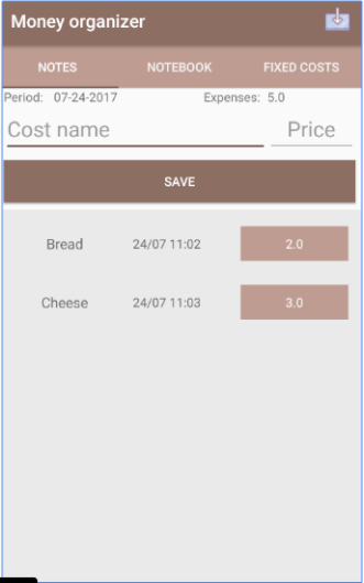 Money organizer gallery image