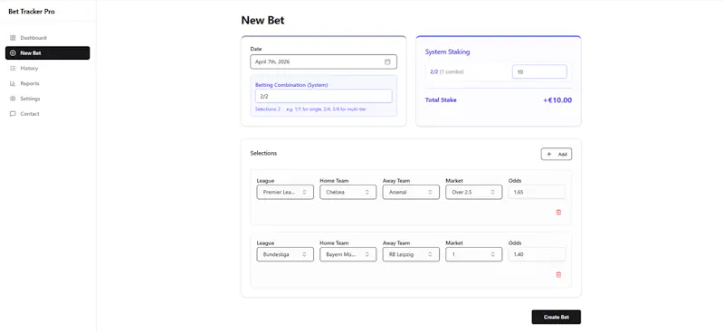 Bet Tracker Pro screenshot 2