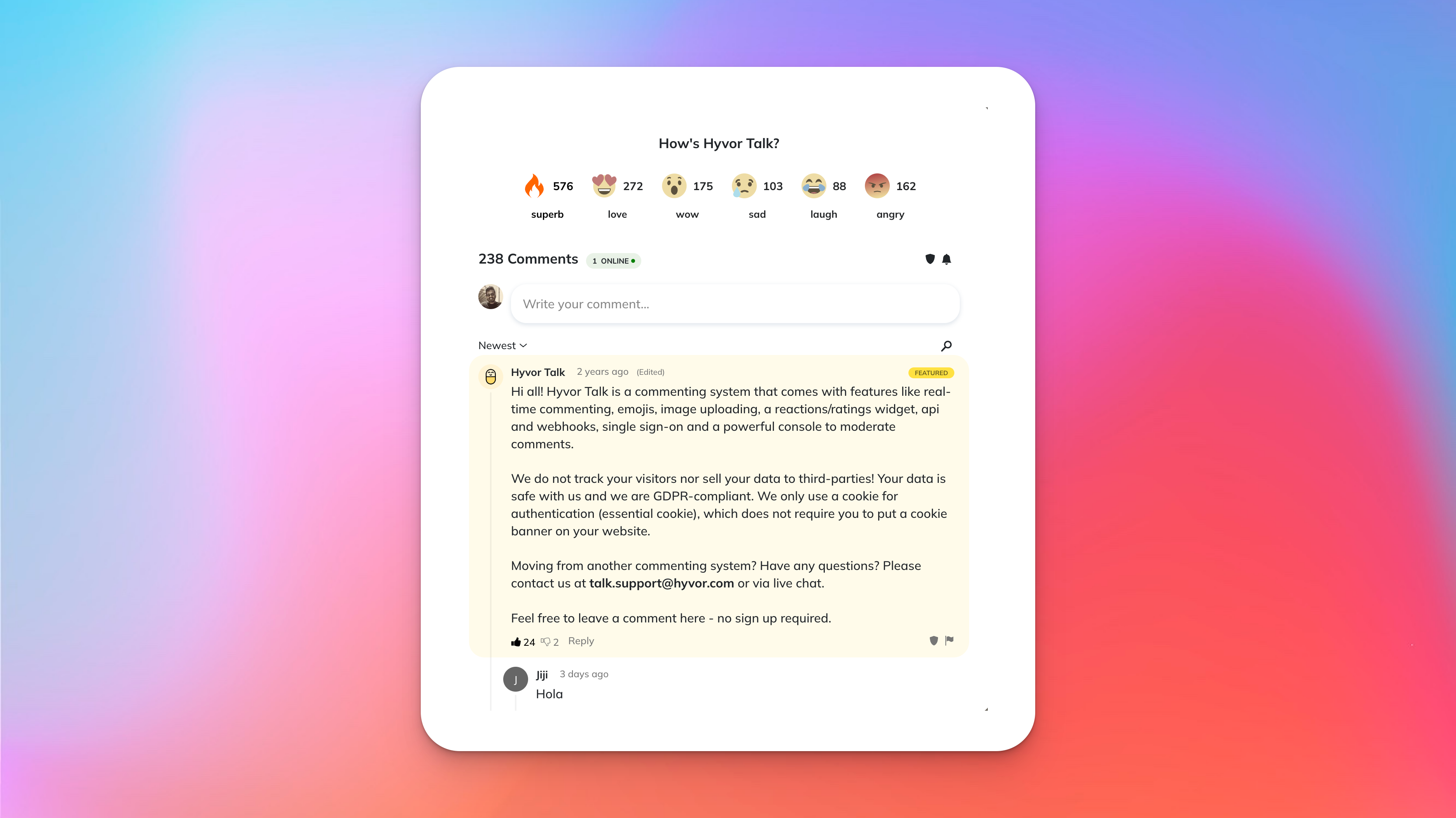 Mídia 1 de Hyvor Talk (V3)