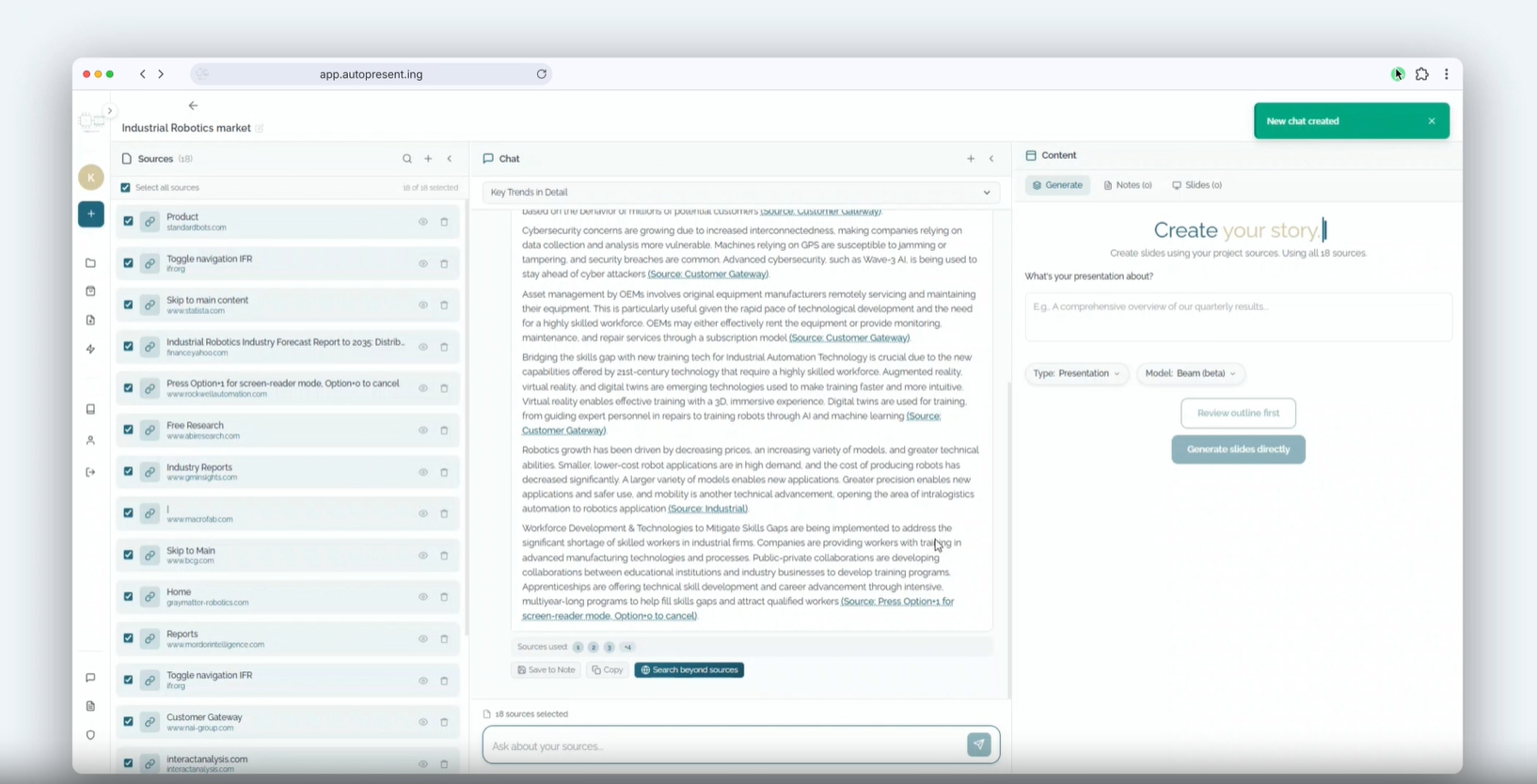 AutoPresent - Main product screenshot demonstrating key features and user interface