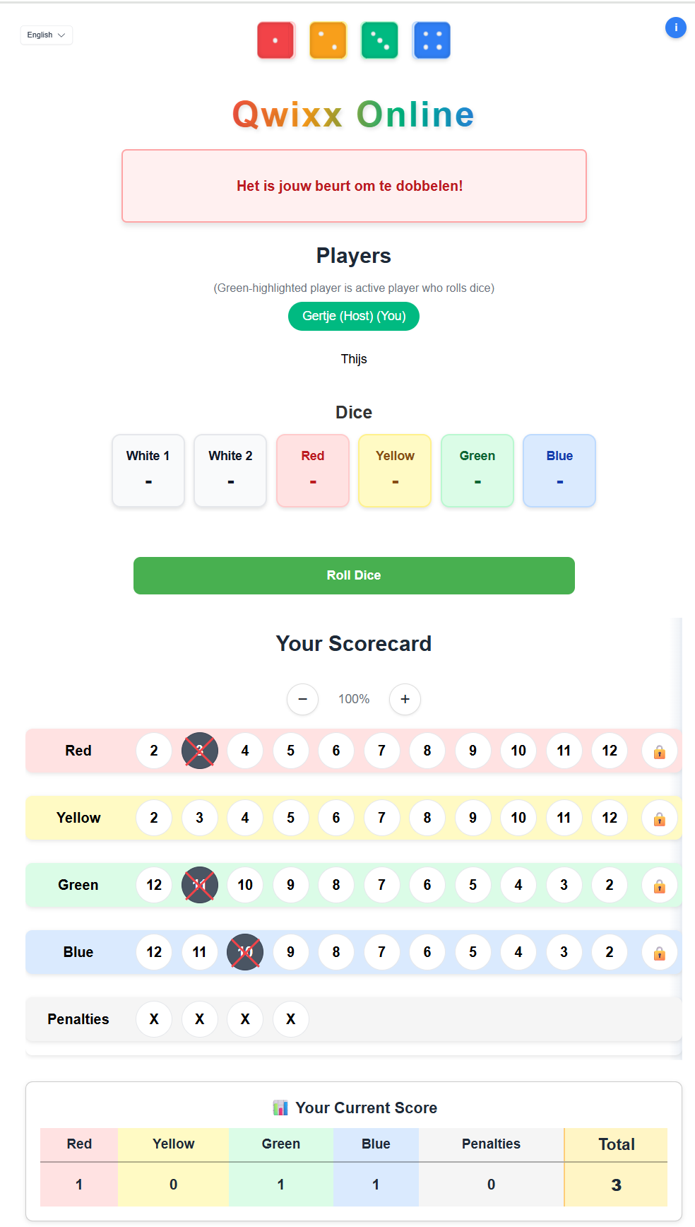 Qwixx Online - the popular dice game gallery image