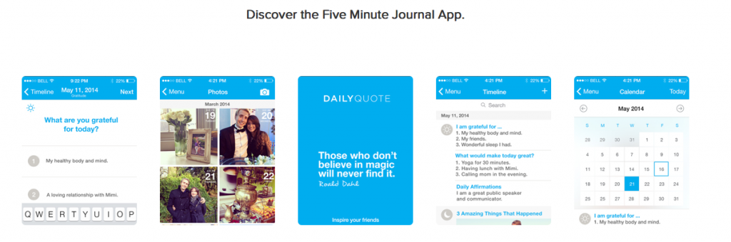 Five Minute Journal App Image