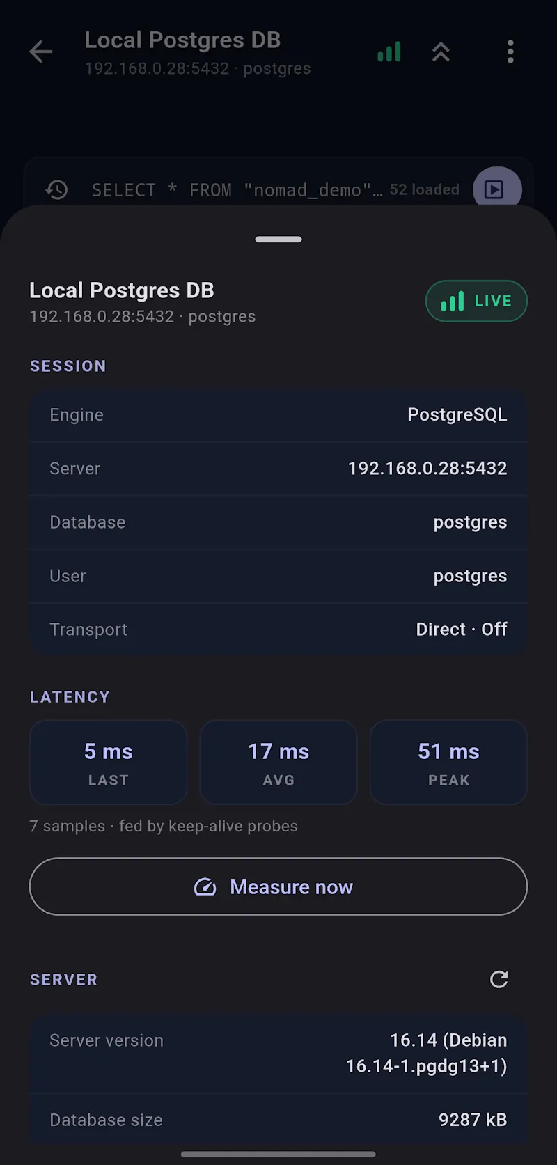 Nomad DB screenshot 3