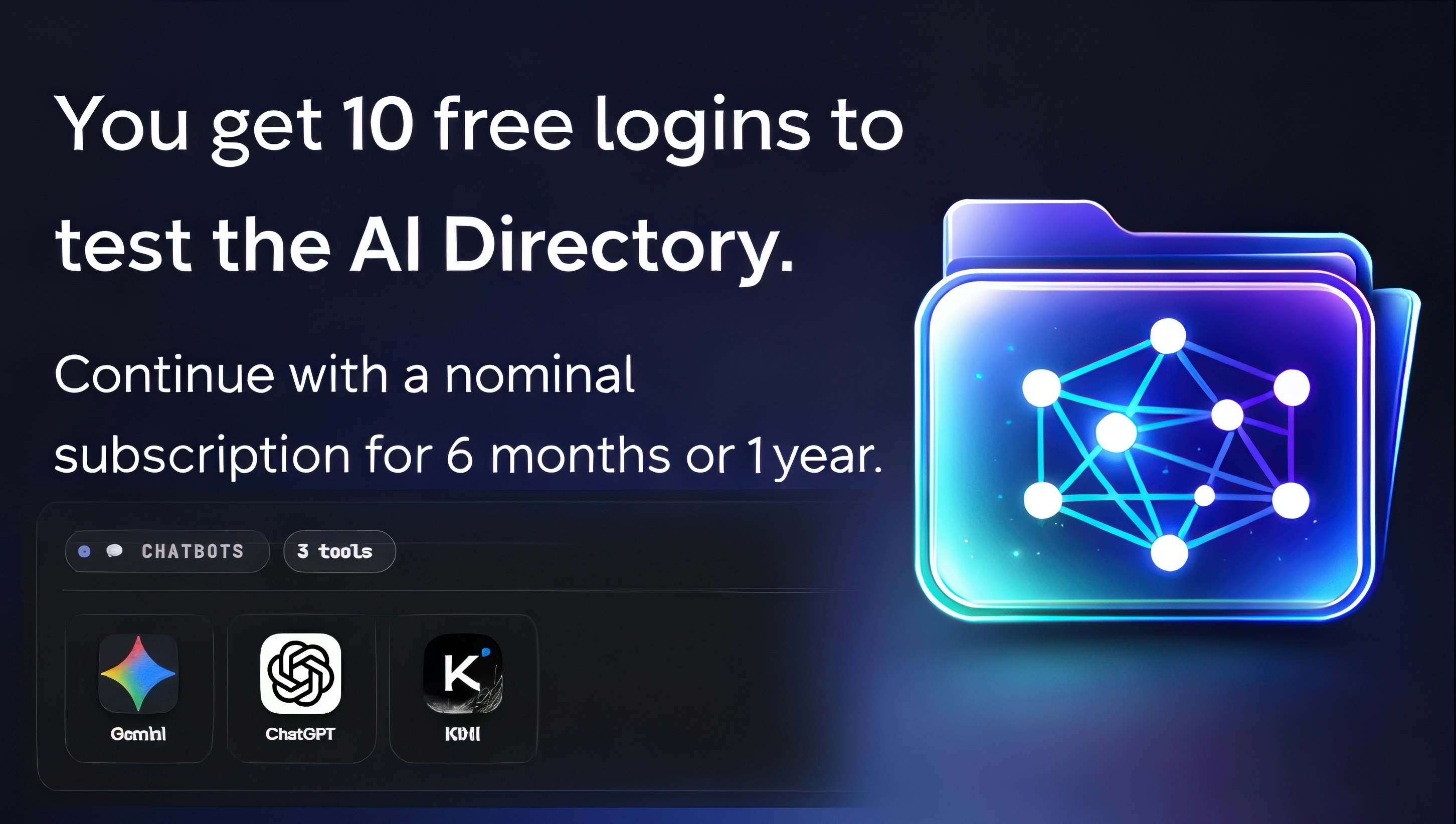 AI Directory - Main product screenshot demonstrating key features and user interface