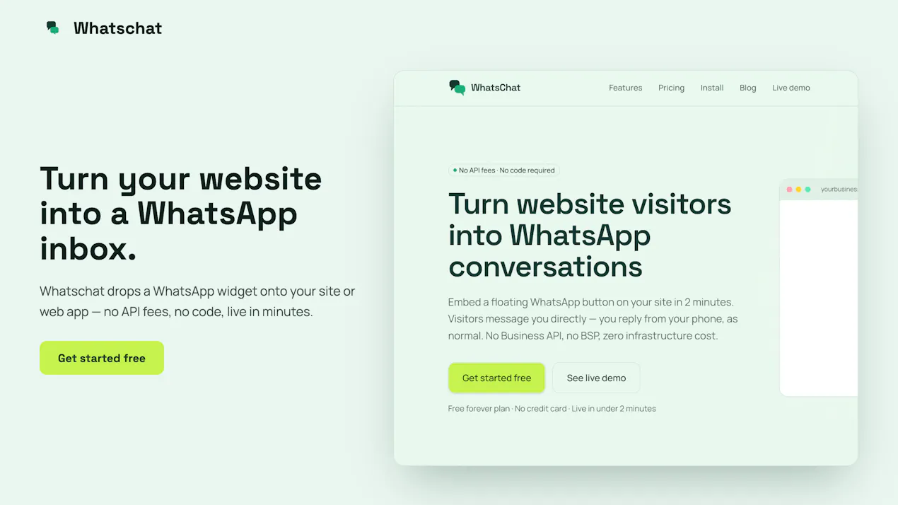 WhatsChat — WhatsApp conversations product