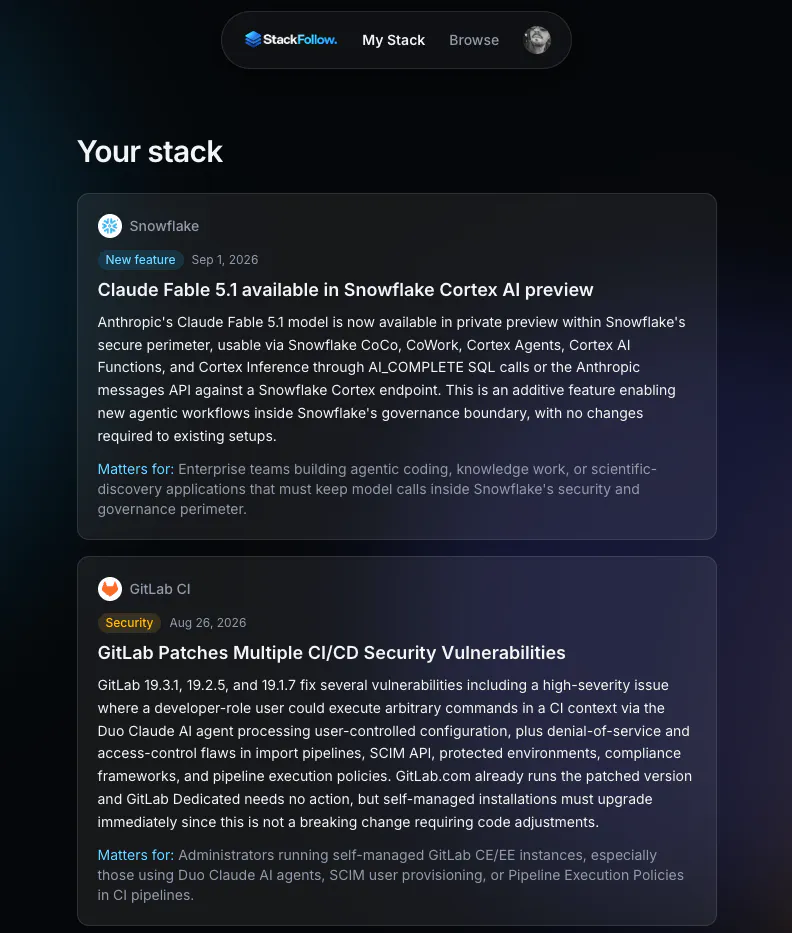 StackFollow gallery image