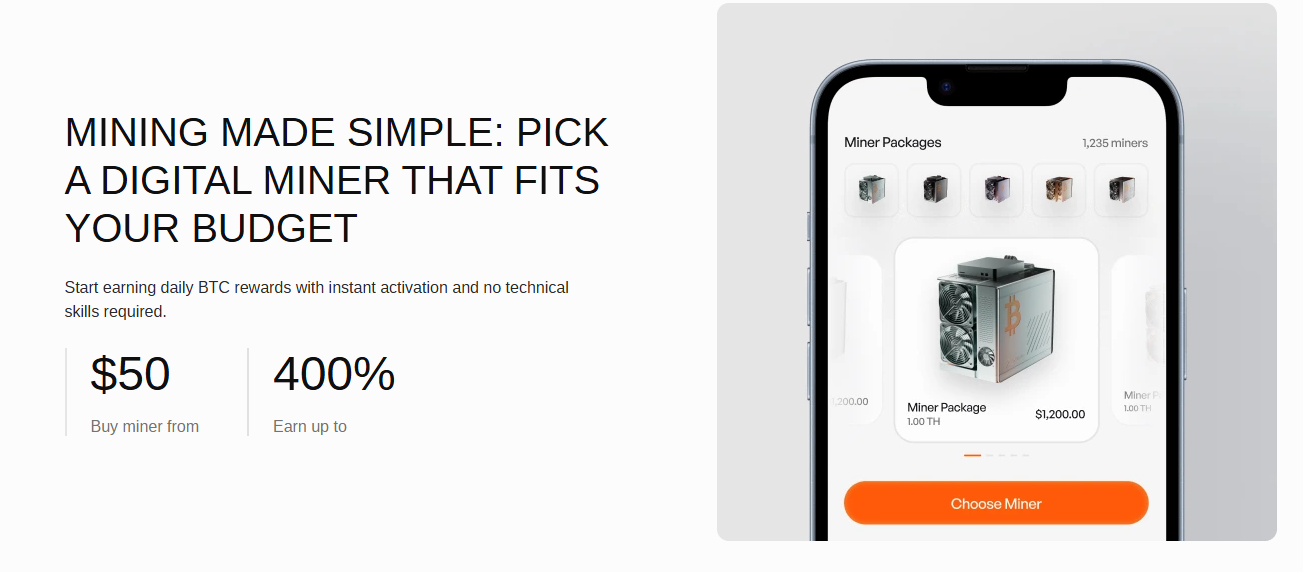 ForgeBTC — Cloud Bitcoin Mining Platform gallery image