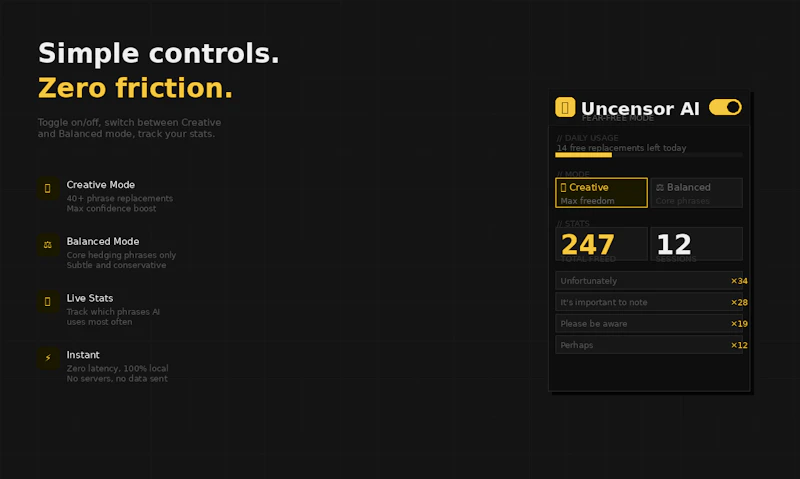 Uncensor AI screenshot 3