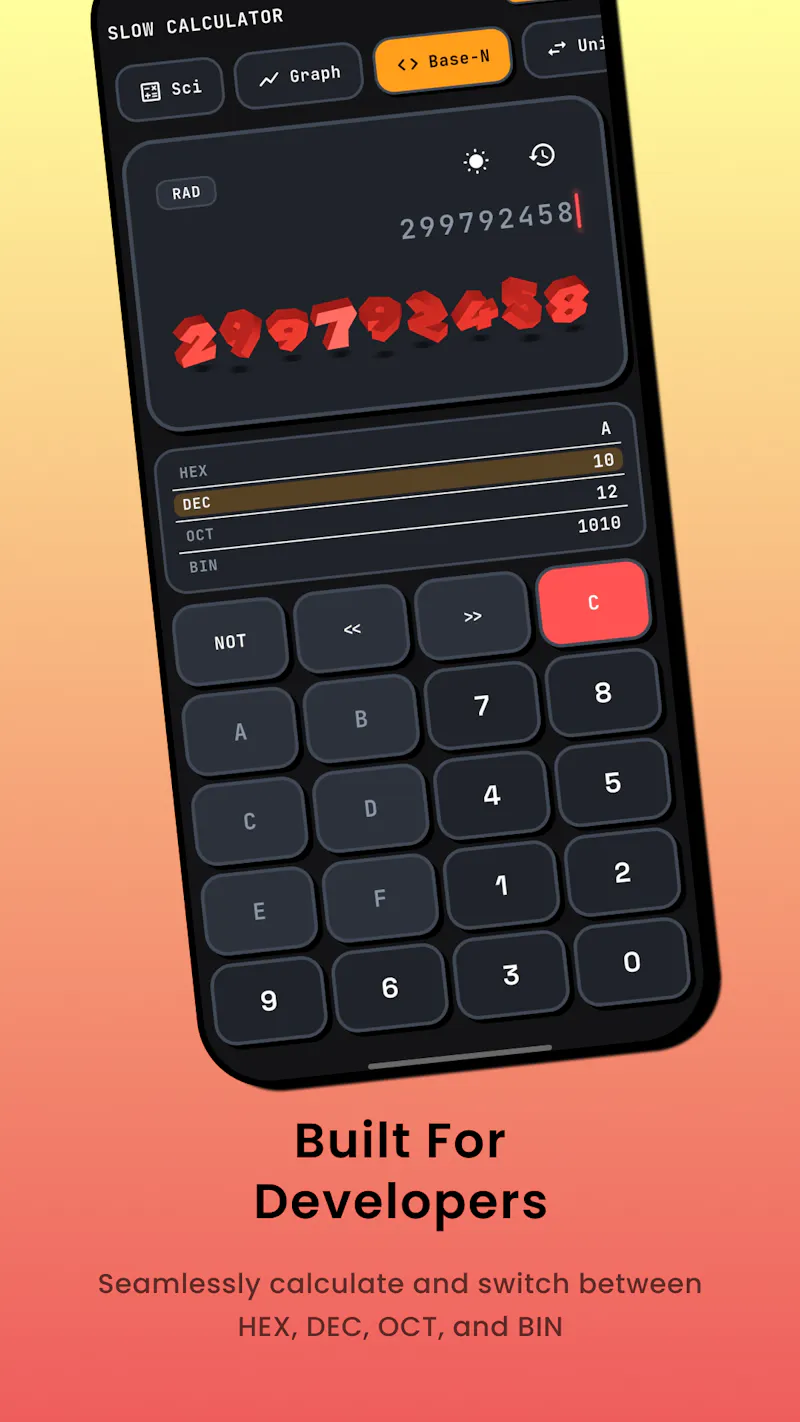 Slow Calculator: Scientific 3D screenshot 3