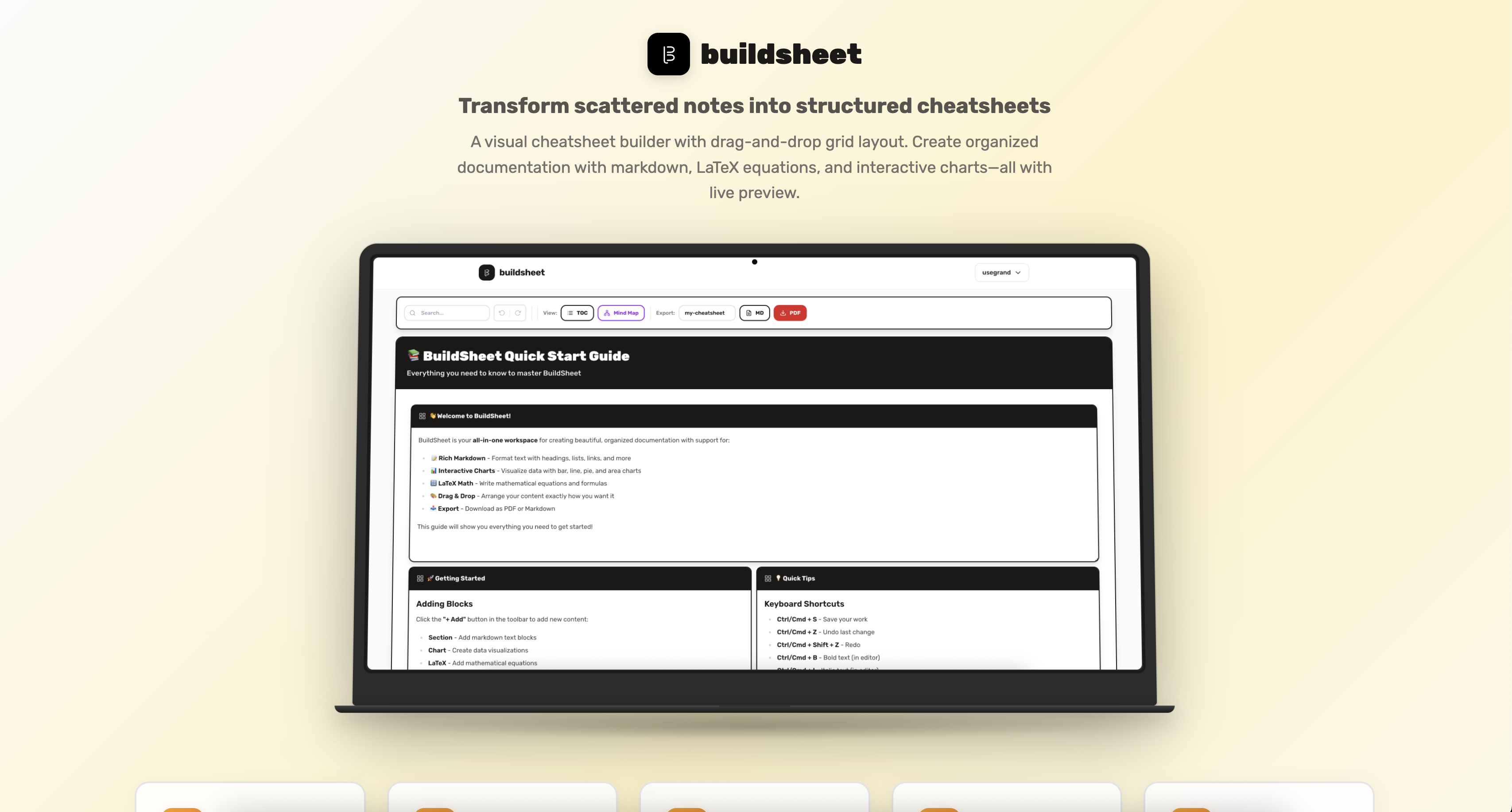 Buildsheet - Screenshot 2 preview