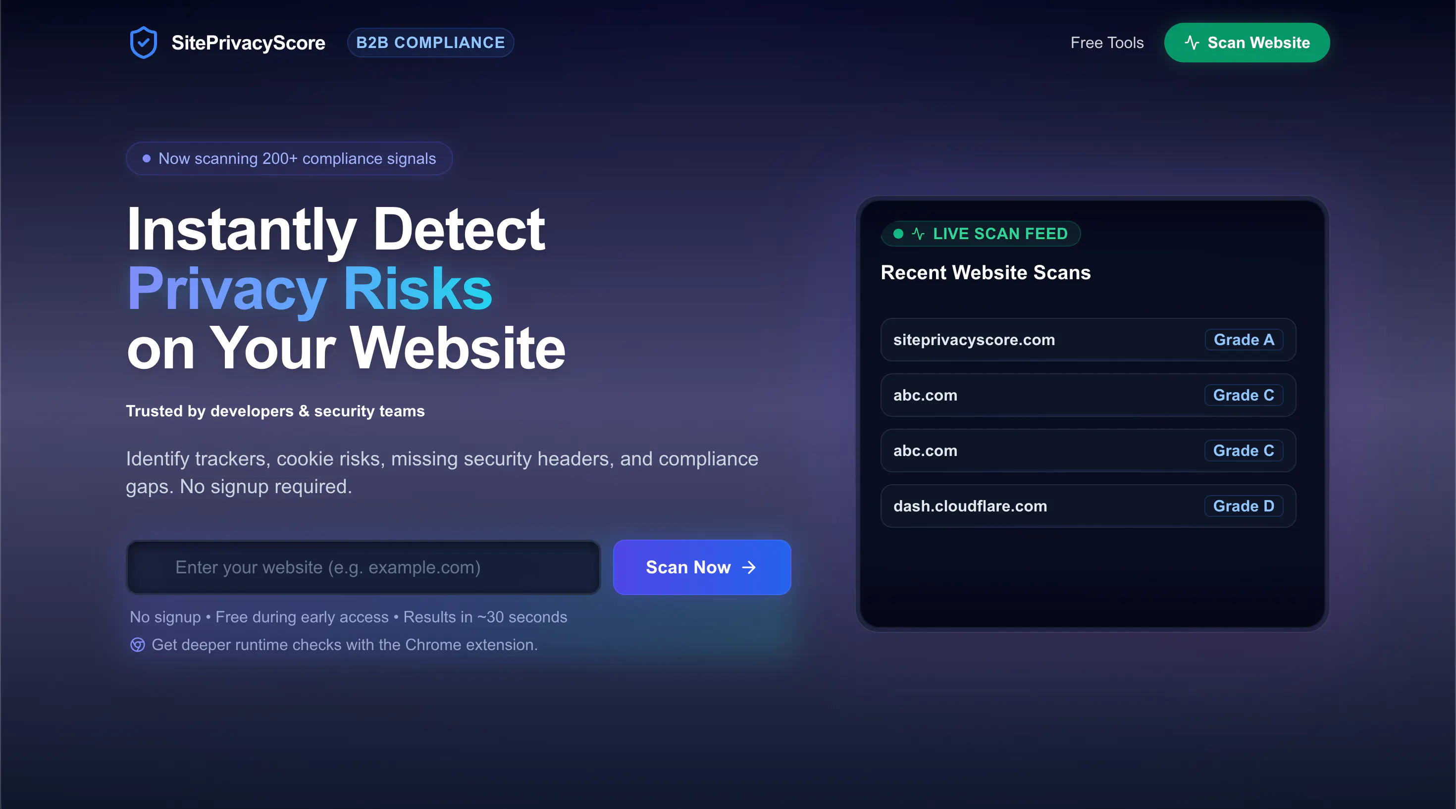 Banner del producto SitePrivacyScore