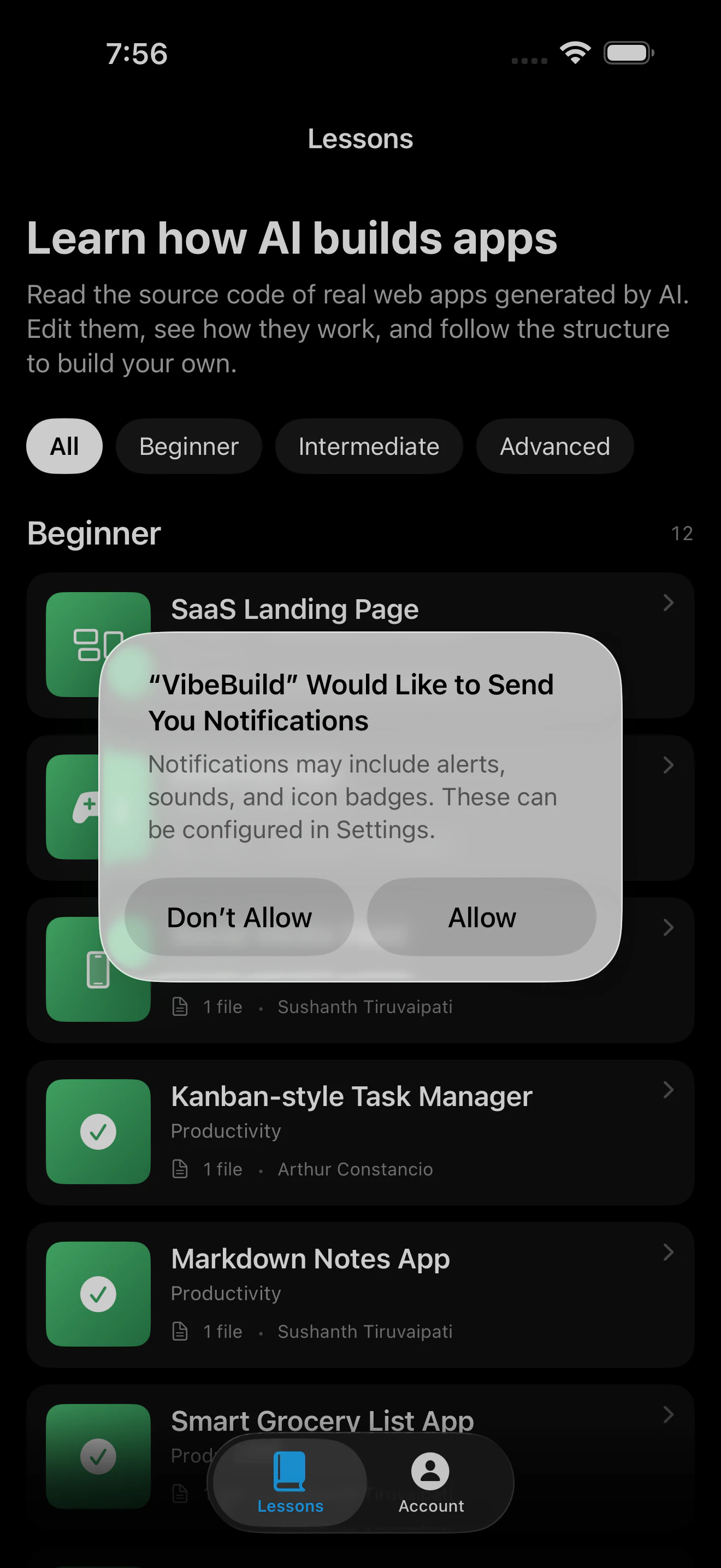 VibeBuild screenshot 2