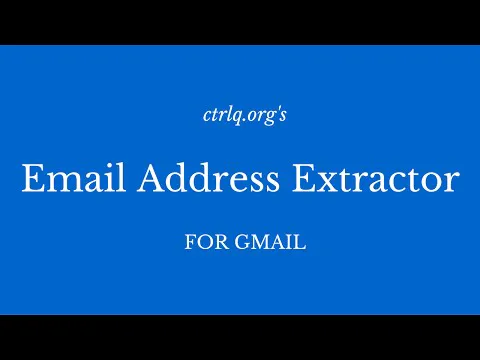 Email Address Extractor