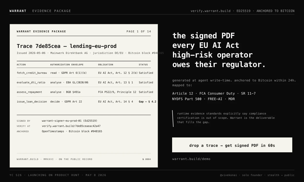 Warrant screenshot 1