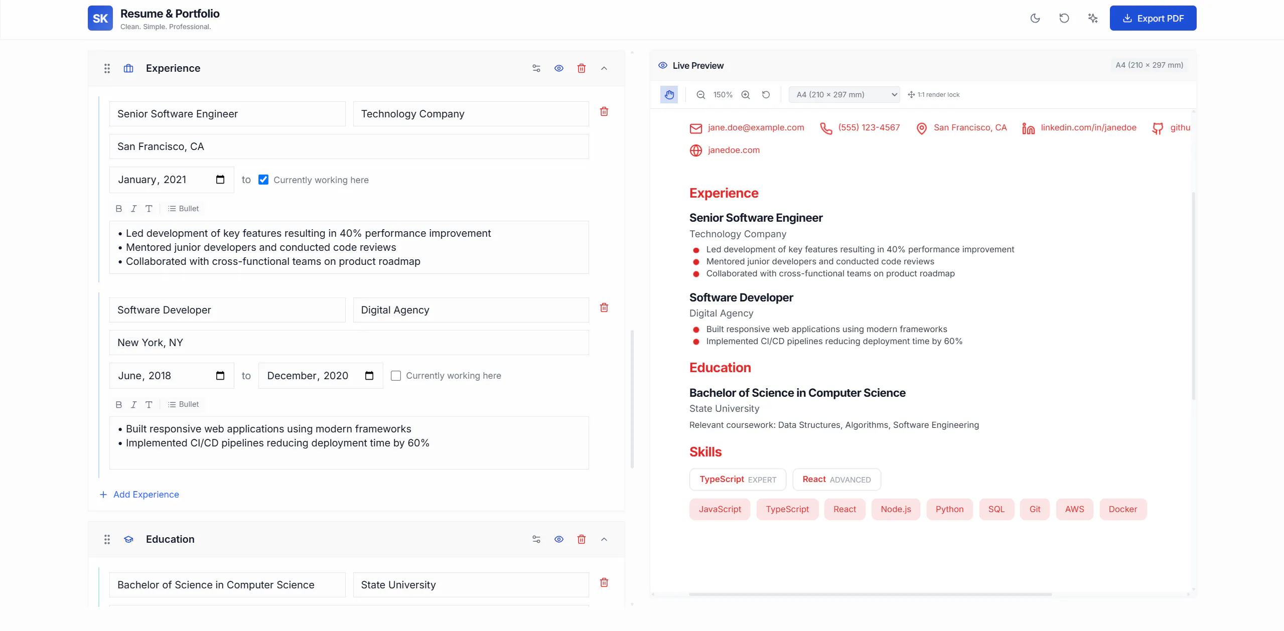 Resume Builder by Shiva Kar gallery image