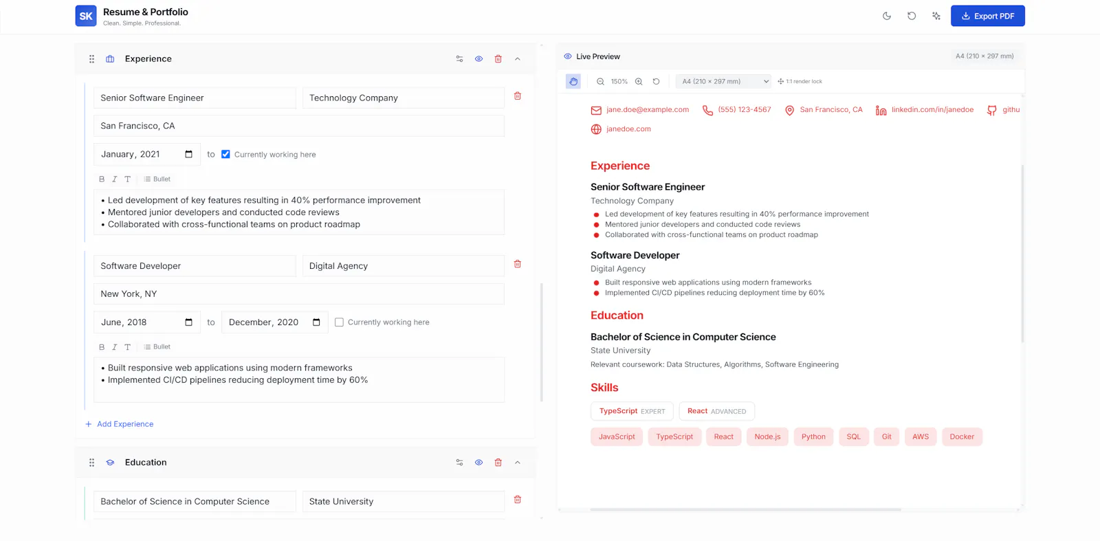 Resume Builder by Shiva Kar screenshot 4