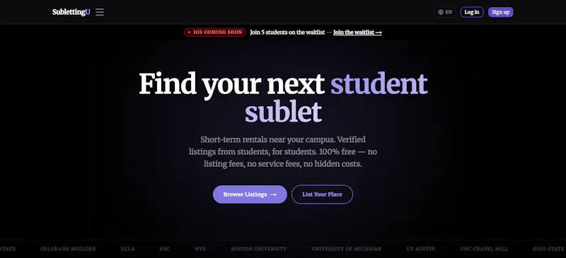 SublettingU screenshot 1