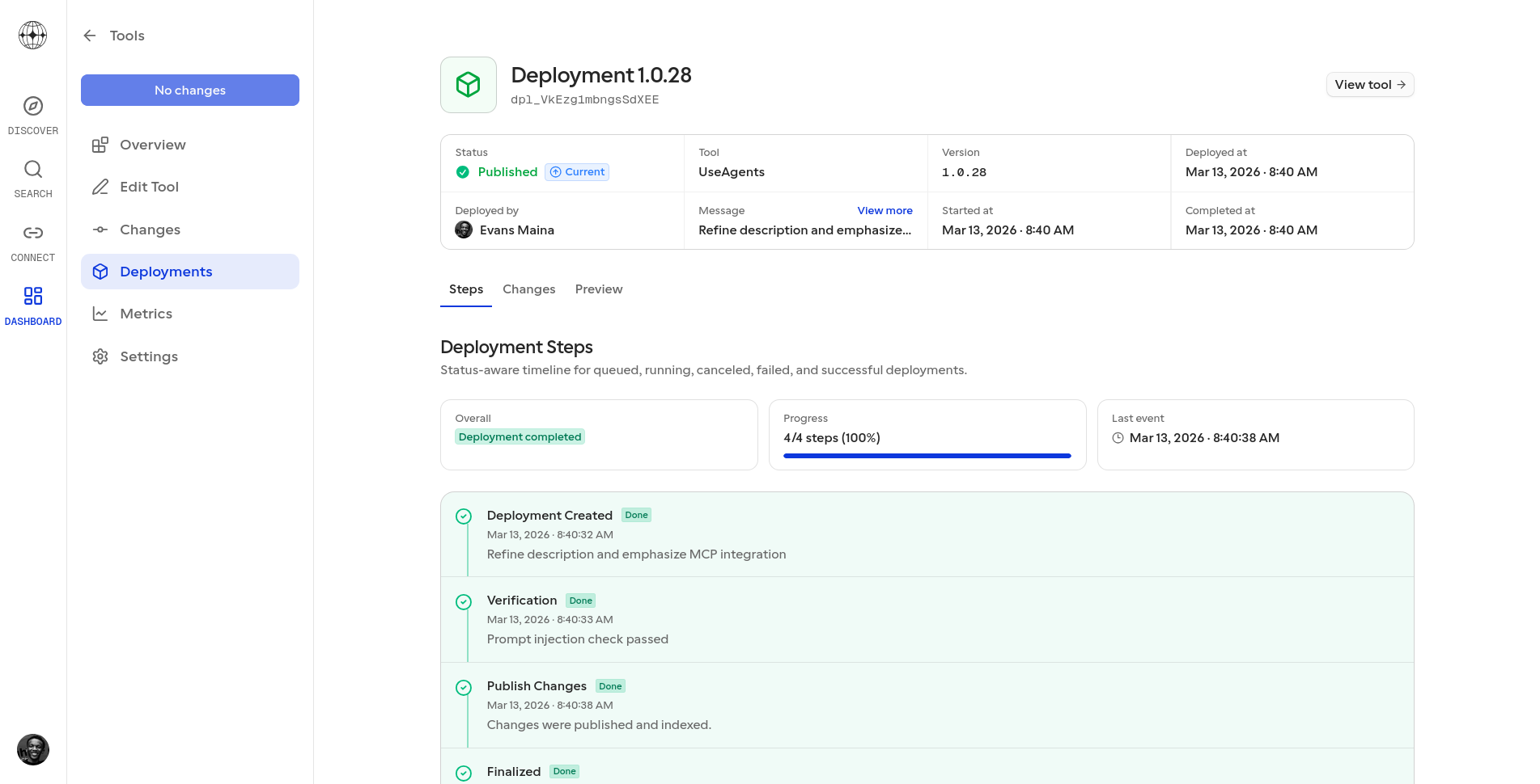 UseAgents - Screenshot 2 showing product features and functionality