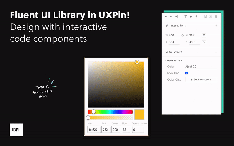 UXPIN의 유창한 UI 라이브러리 - coded uxpin의 코드 및 대화식 유창한 UI를 사용한 디자인 미디어 1