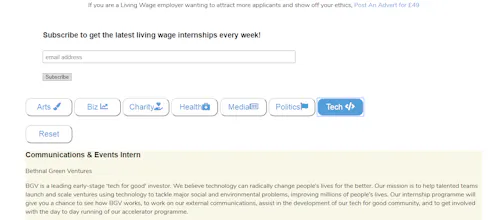 Living Wage Interns gallery image