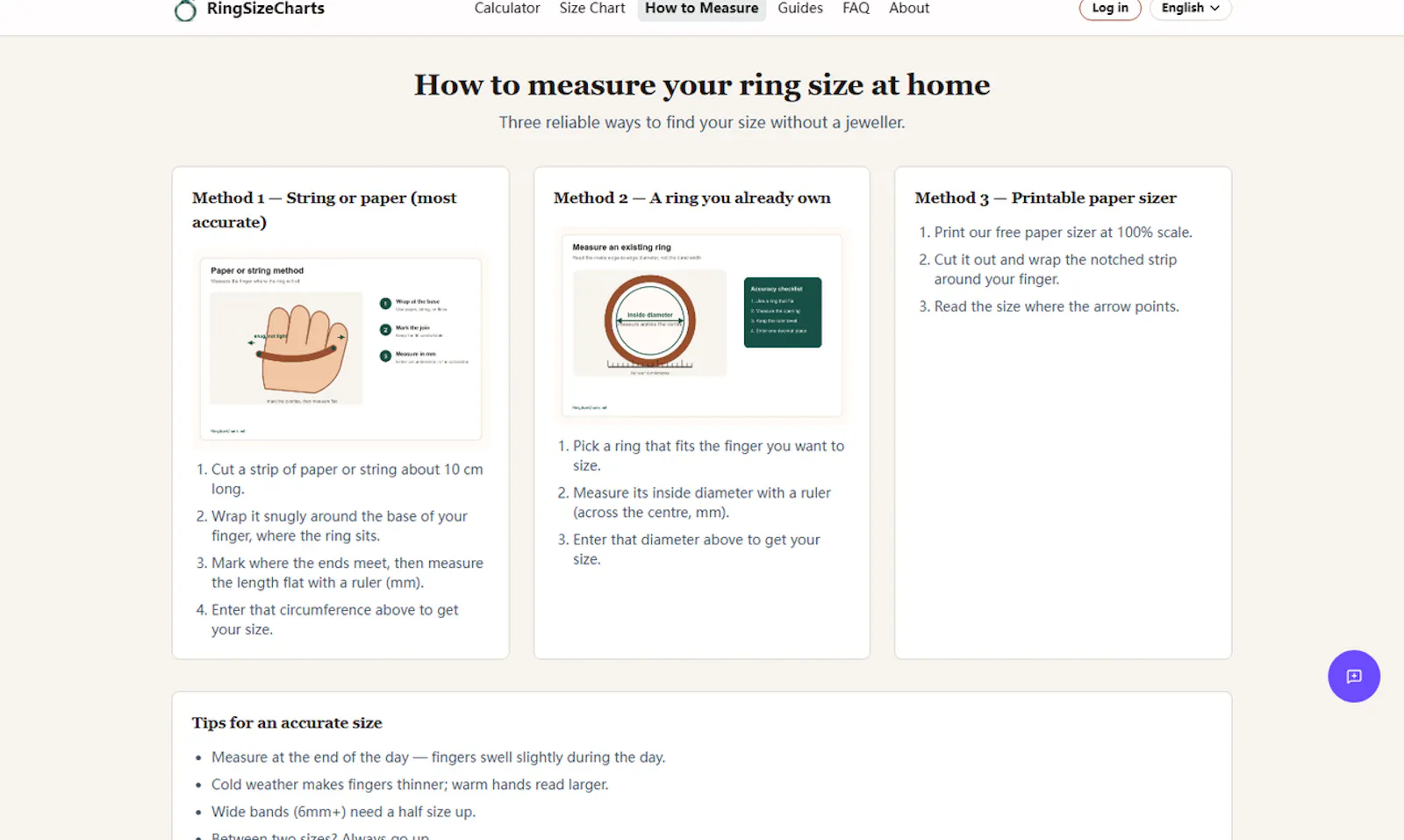RingSizeCharts screenshot 3