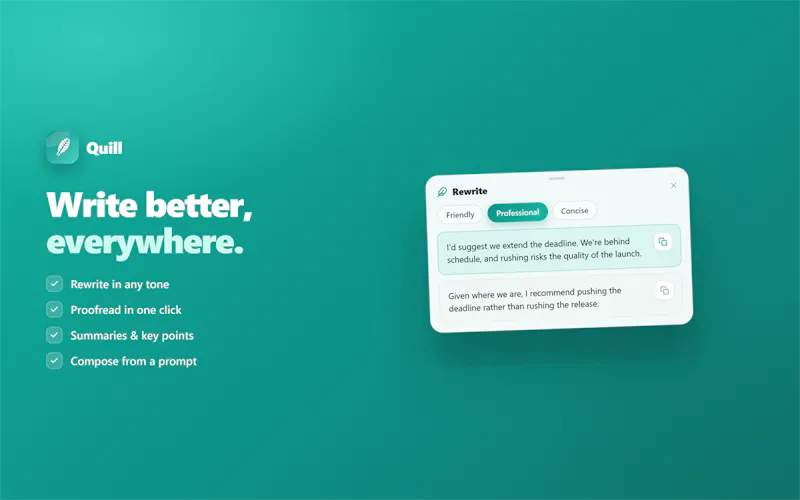 Quill screenshot 1
