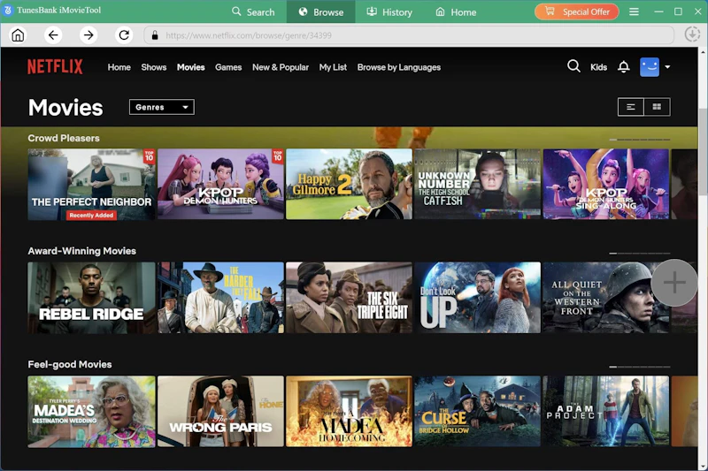 iMovieTool Netflix Video Downloader screenshot 4
