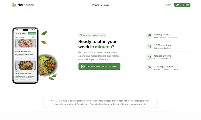 NoroMeal screenshot 3