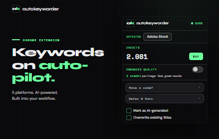 Stock photo metadata in 5 seconds.  gallery image