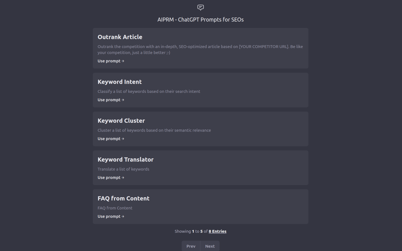 SEO的AIPRM - AIPRM-带有CHATGPT提示SEO的Chrome扩展媒体1