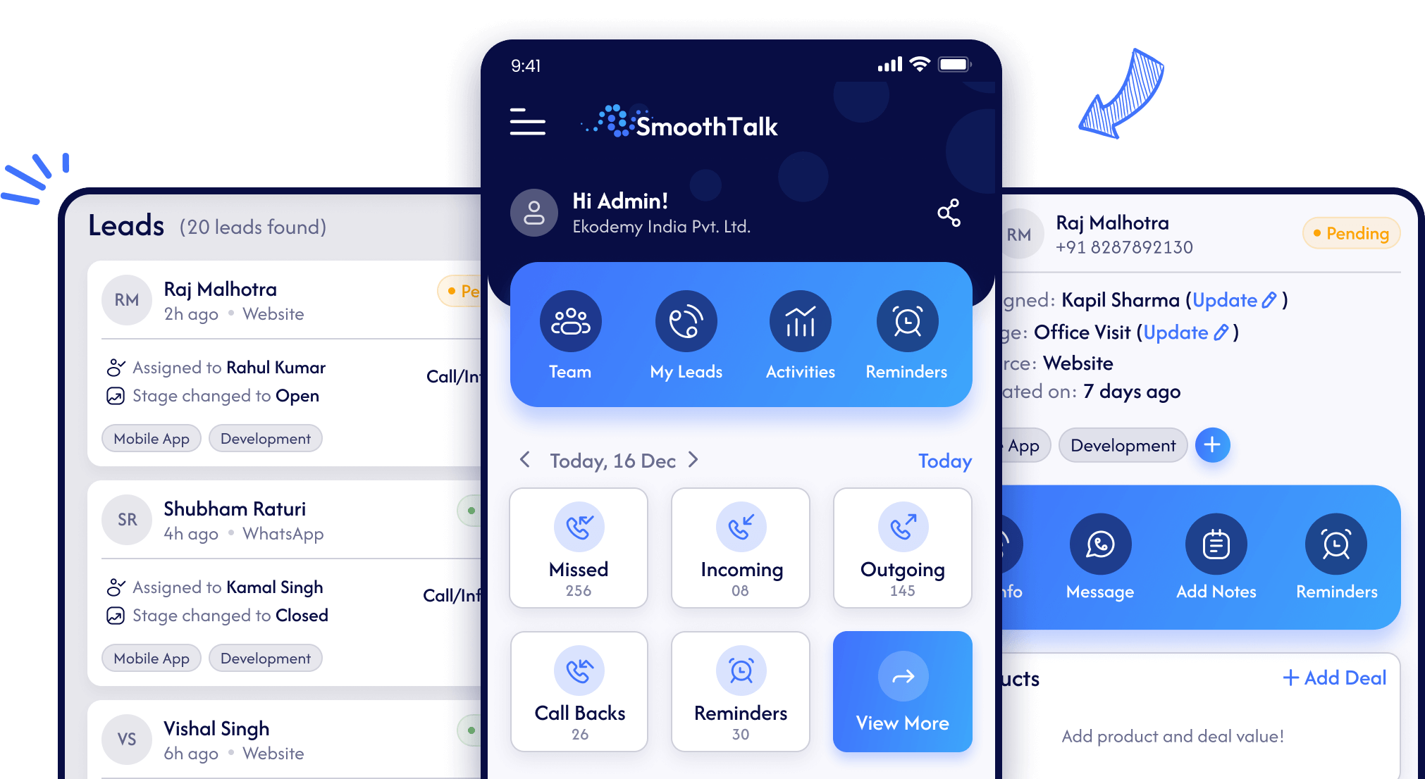 Lead Management Tool | SmoothTalk media 1