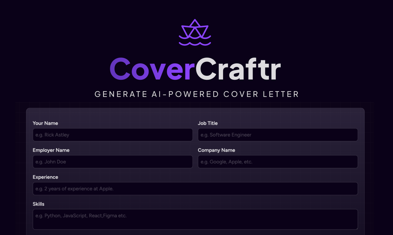 Mídia 1 de CoverCraftr - Ai gerou cartas de apresentação que se destacam
