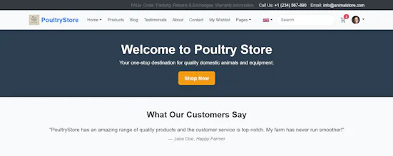 PoultryStore Supply & Farm HTML Template gallery image
