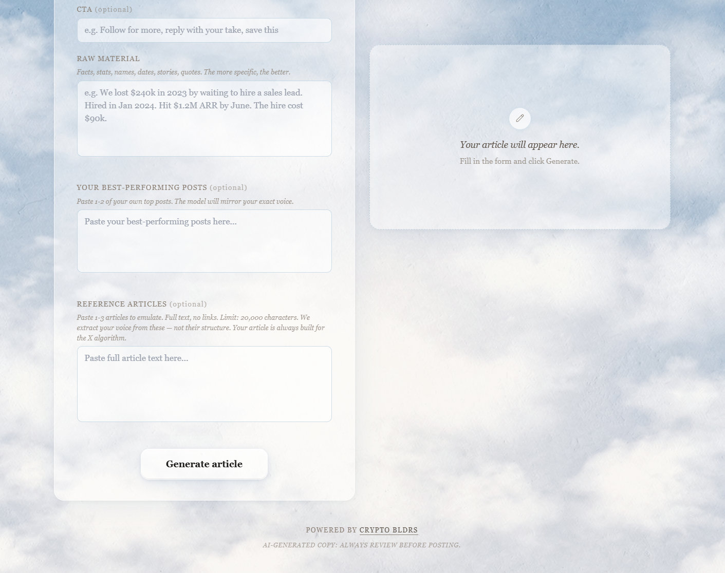 Write Better Articles - Screenshot 4 showing product features and functionality