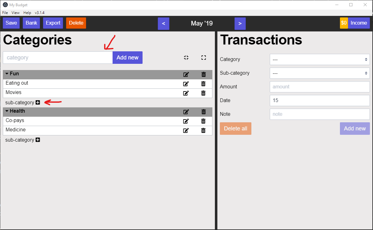 My Budget gallery image