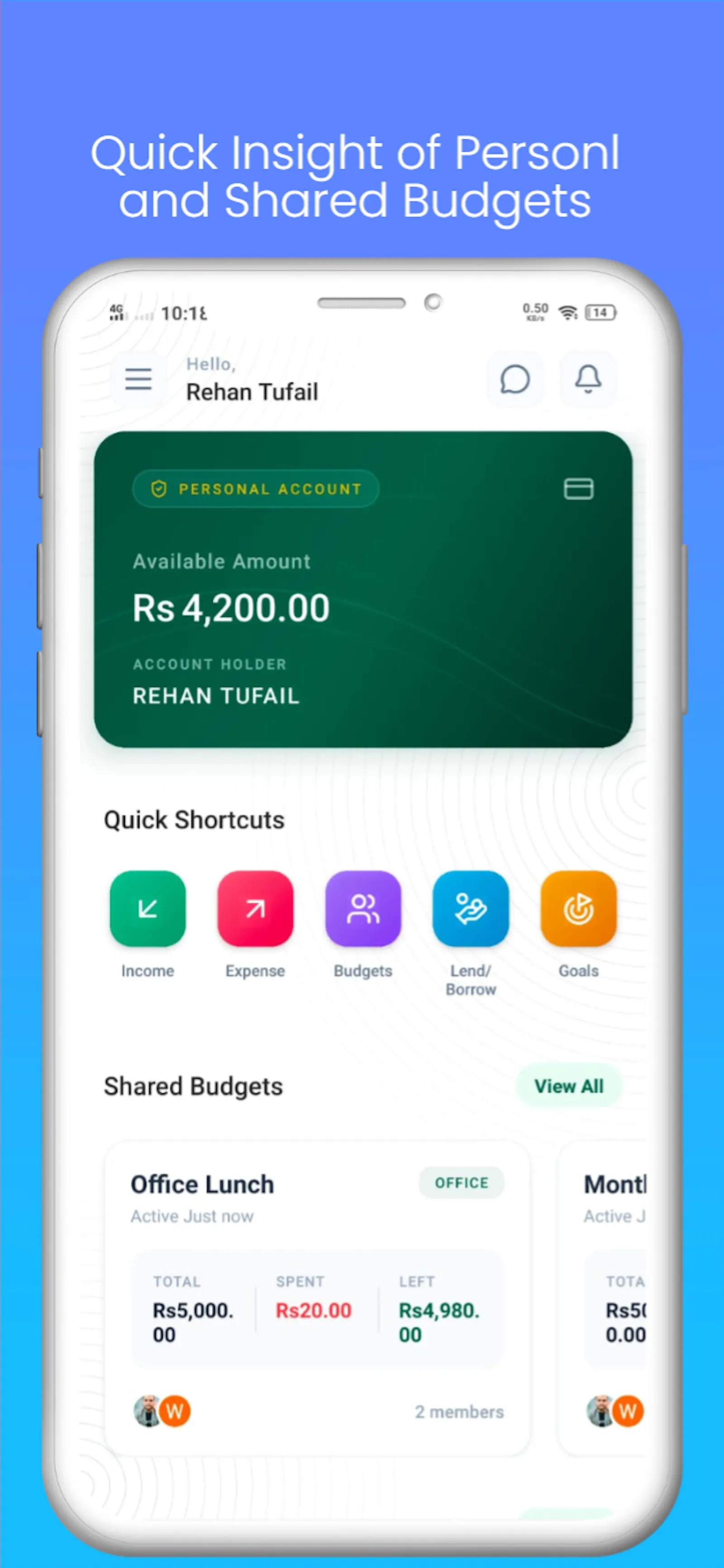 WeSpend screenshot 1