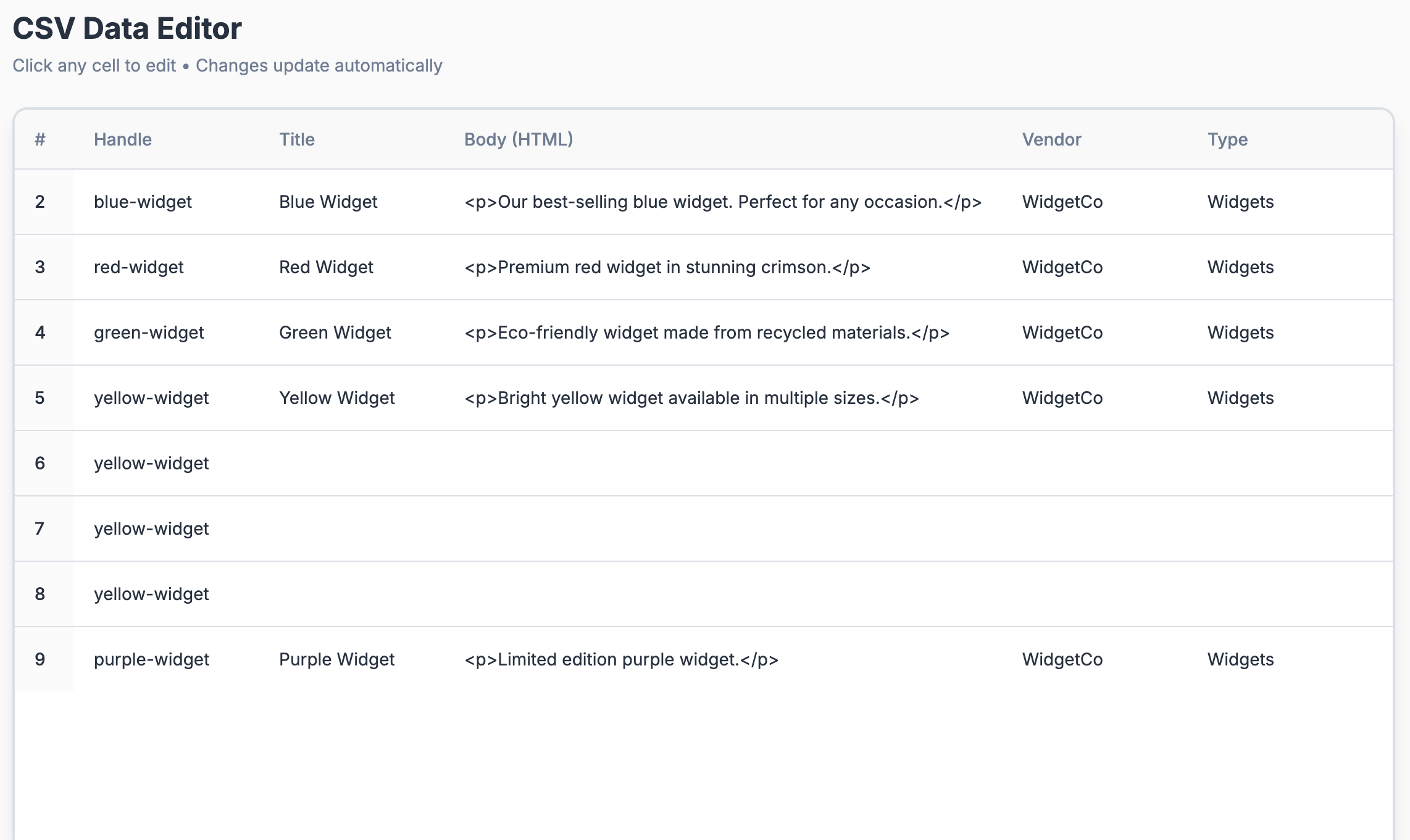 CSV Fixer for Shopify gallery image