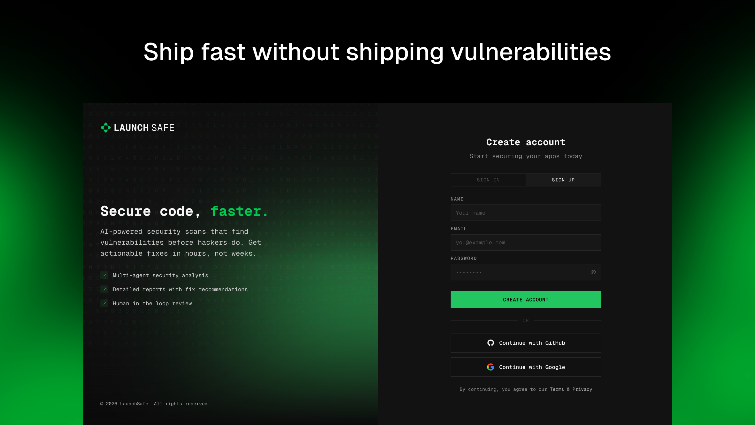 LaunchSafe - Screenshot 3 showing product features and functionality