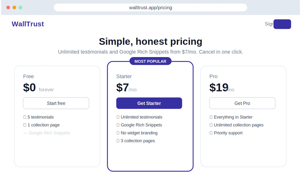 WallTrust screenshot 2