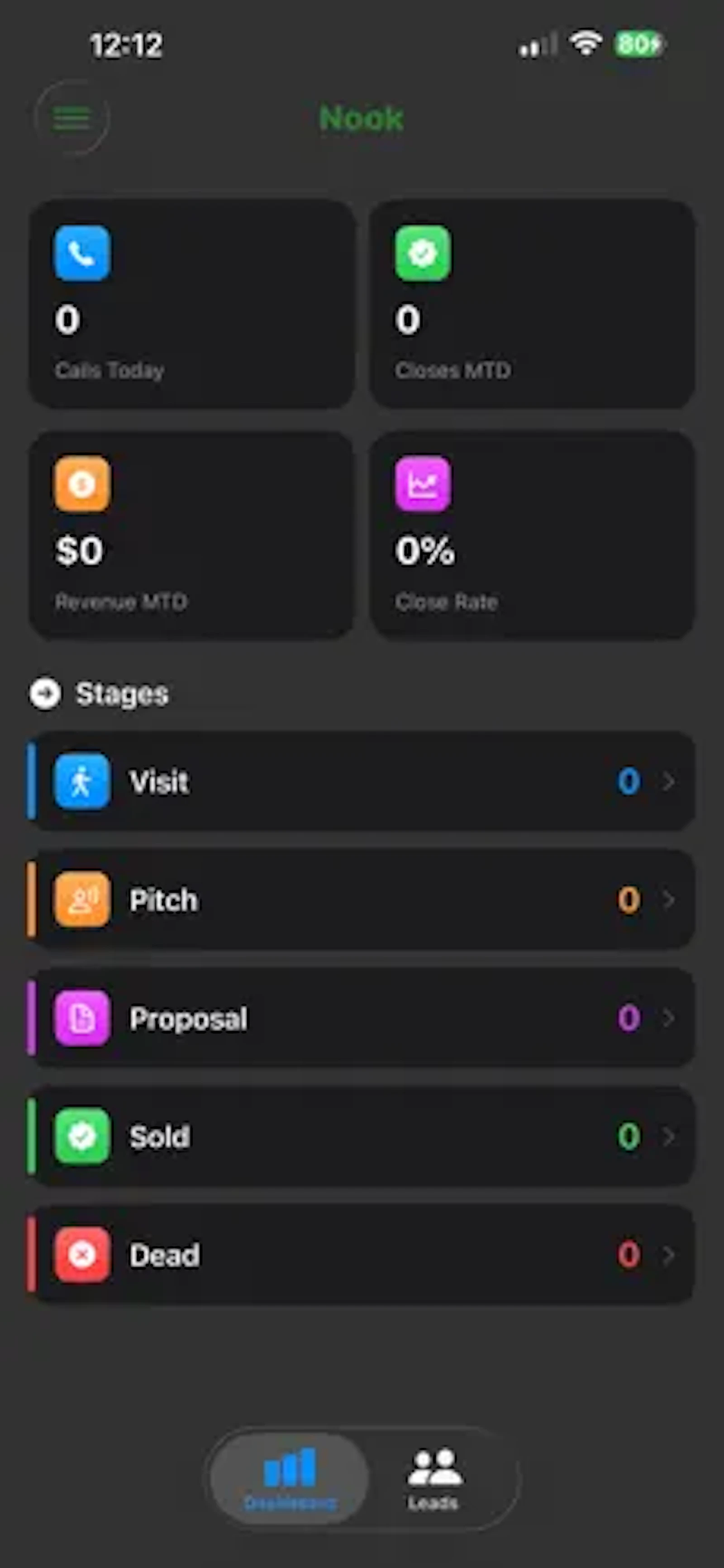 Nook CRM screenshot 1