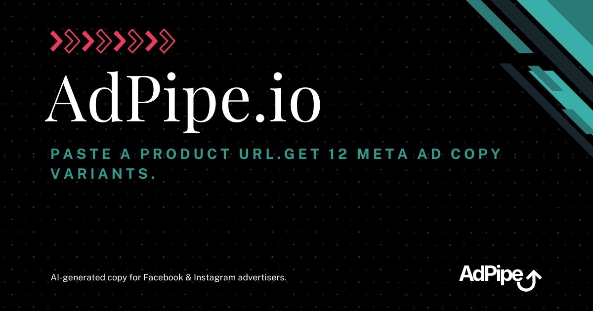 AdPipe - Main product screenshot demonstrating key features and user interface