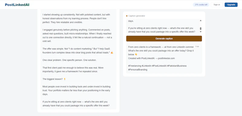 PostLinkedAI screenshot 7